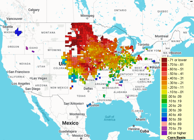 corn market tracker map