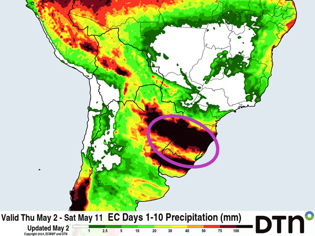 Chuvas ameaçam colheita e plantio no Sul do Brasil