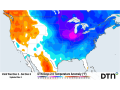 Temperatures will continue to be below normal for most areas east of the Rockies this week, including some extremely low temperatures over the fresh snowpack in the Midwest. (DTN graphic) 
