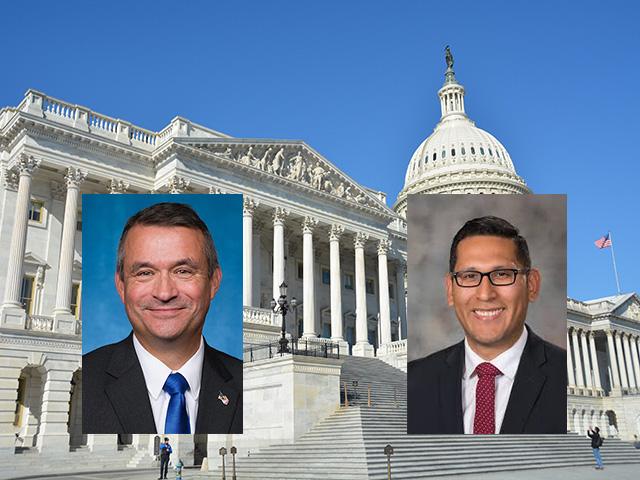A four-term member of Congress, Rep. Don Bacon, R-Neb., is in another close race against state Sen. Tony Vargas. Bacon is one of nine members of the House Agriculture Committee in races that are toss-ups. Most of the toss-up races involve congressional freshmen. (DTN photo of U.S. Capitol; official photos of Bacon and Vargas) 