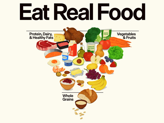 Steak now ranks high among the foods the government's 2026 dietary guidelines recommend. That's not where heart doctors would rank it. (Screenshot from realfood.gov)