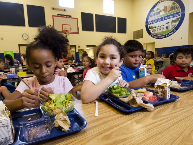 Several groups tied to the Make America Healthy Again (MAHA) movement are pressing USDA to make several changes to the food served at school lunches. The Trump administration will need to adjust the school lunch program to meet the new food pyramid as well. All of that is likely to push up the federal costs of school lunches as well. (photo courtesy of USDA)  