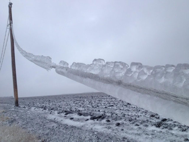 The storm that moved through the Dakotas early this week also hit Minnesota. This picture is from KARE 11 television station in Minneapolis/St. Paul. (Photo courtesy Boyd Huppert/KARE 11)