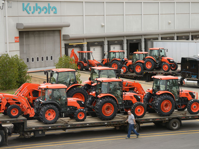 Kubota builds compact and small tractors in Georgia. But it is looking to acquire an existing manufacturer to build large-scale production farm equipment. (DTN/The Progressive Farmer photo by Jim Patrico)