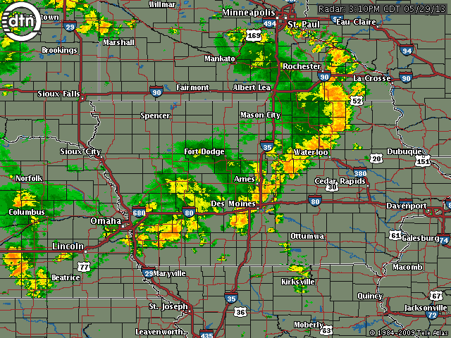 Another band of severe weather is convincing some Iowans and Minnesotans to idle corn acres in 2013.