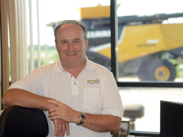 President of CLAAS of America Leif Magnusson believes the company&#039;s 100th anniversary is just the beginning of sales in North America. (DTN/The Progressive Farmer photo by Jim Patrico)