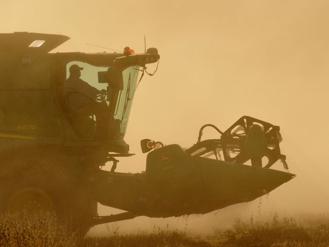 Big machines are part of industrialized agriculture. And the world eats better because of them. (DTN/The Progressive Farmer photo by Jim Patrico)