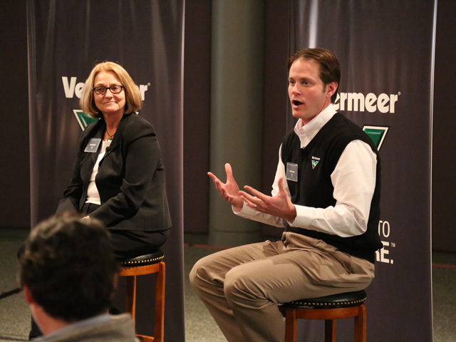 Mary Andringa and her son Jason represent the second and third generations of the Vermeer family to pilot the company that bears the Vermeer name. (Photo Courtesy of Vermeer