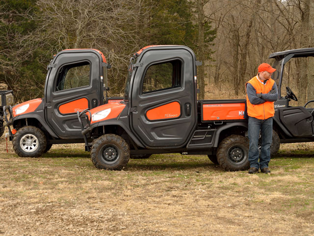 The X-Series has a look reminiscent of pickup trucks&#039; front ends. It includes a brush guard and halogen headlights. (DTN/Progressive Farmer photo by Jim Patrico)