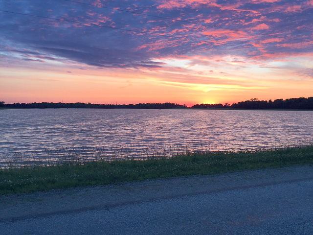This flooded field of soybeans is located in Wells County, Indiana, near the Huntington Reservoir along the Wabash River. The Wabash River flows over 475 miles to its confluence with the Ohio River. This field has been under water for more than a week. (Photo courtesy Derek Blair, northeast Indiana)