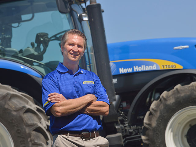 Bret Lieberman says he will play to New Hollandâs strong suits, including tradition, innovative products and a solid dealer network. (DTN/The Progressive Farmer photo by Jim Patrico)