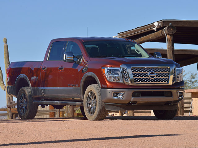The new Titan XD is the first part of Nissan&#039;s re-launch of its full-sized truck line. (DTN/The Progressive Farmer photo by Jim Patrico)