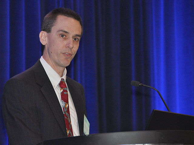 World Agricultural Outlook Board meteorologist Harlan Shannon said past data suggests we have only a 50% chance of La Nina developing by the end of 2016. (DTN photo by Emily Unglesbee) 