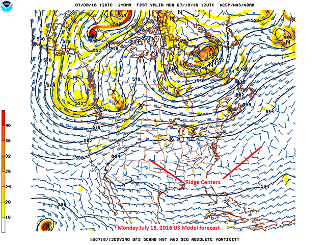 Conditions may mean hotter, drier conditions but that could be followed by another round of rain. 