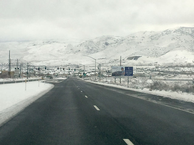 Heavy clouds and snow in the Sierra Nevada mountains are emblematic of the major difference in Far West winter precipitation between 2017 and the past several winters. (DTN photo by Eleanor Anderson)