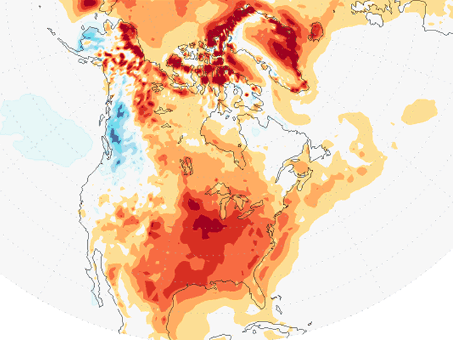 U.S. record highs in February 2017 outnumbered record lows by a 49-to-1 ratio. (Climate Central graphic by Nick Scalise)