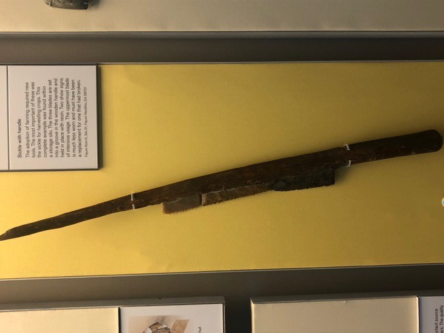This Egyptian sickle, several thousand years old, had an important role to play in civilization at the time. (DTN photo by Urban Lehner)