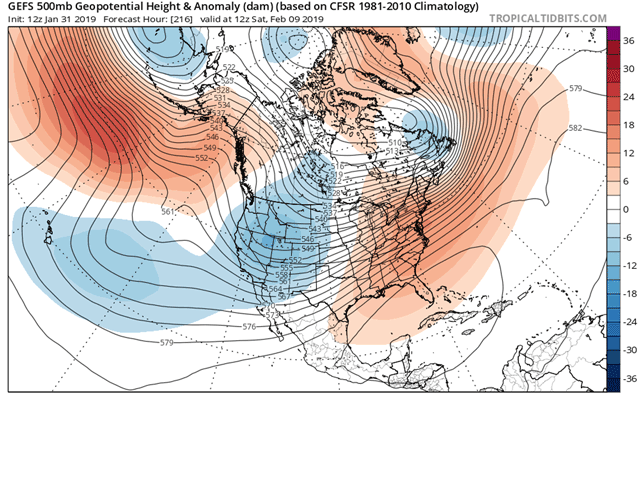 Following the polar vortex outbreak in the eastern Prairies at the end of January, a new round of colder air in early February is indicated to target the western Prairies with below-normal temperatures.   