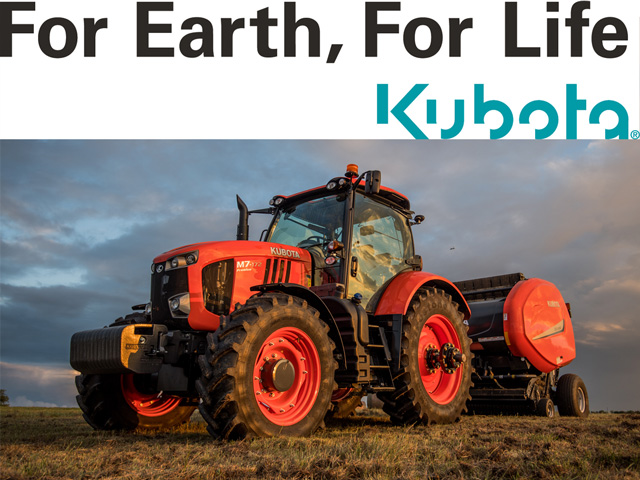 Kubota rolled out is new M7 Gen 2 tractor (shown here) at the National Farm Machinery Show in February. Now it has announced the coming production of a not-yet-revealed tractor able to perform significant row-crop work. (Photo courtesy of Kubota)