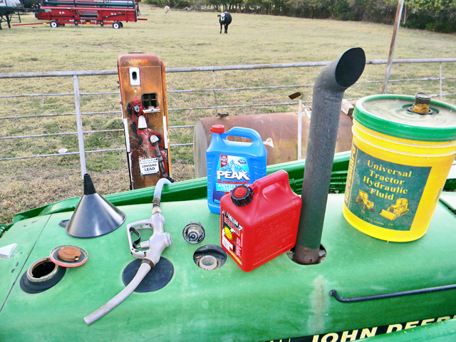 There is no end to the ways you can mix fluids in a tractor. (Photo courtesy of Steve Thompson)