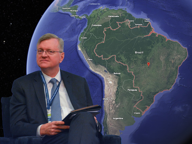 Nestor Forster Jr., Brazil&#039;s Charge of Affairs in Washington, D.C., or top diplomat, was among speakers at a conference Wednesday who defended the country&#039;s environmental policies and criticized those who raised concerns about fires and deforestation of the Amazon rainforest. (DTN photo by Chris Clayton and image by Nick Scalise) 
