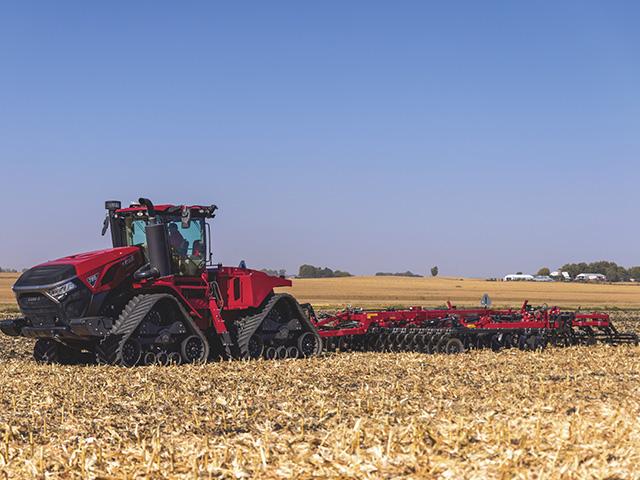 Preliminary numbers from equipment manufacturers show sales of all tractors, especially large four-wheel-drive tractors, were down sharply in October, compared to October 2024. Sales of combines were off by more than 25% October 2025 compared to October 2024. (Photo courtesy of Case IH)
