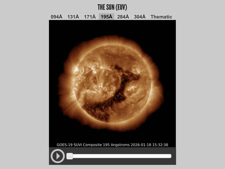 The Space Weather Prediction Center has issued a Severe G4 geomagnetic storm watch, the result of a coronal mass ejection (CME) that left the sun on Jan. 18 that is anticipated to arrive at Earth as early as late Jan. 19 (EST) to early Jan. 20. (DTN image courtesy of NOAA)