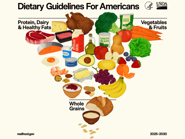 The government's 2026 Dietary Guidelines for Americans promotes cooking with butter, beef tallow and olive oil, but pointedly does not mention seed oils. (Screenshot from realfood.gov)