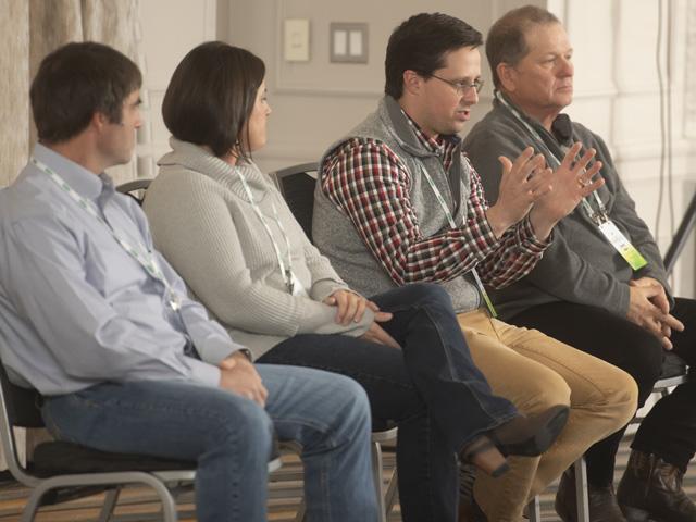 A panel of View From the Cab farmers provided thoughts during the recent DTN Ag Summit. We&#039;re looking for two more for 2022. (DTN photo by Joel Reichenberger)