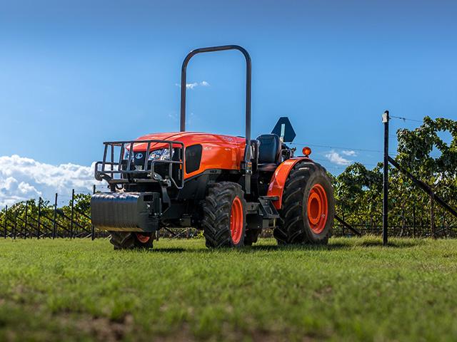 Sales of 100-plus hp tractors, up nearly 14% in 2022 through October, are important to this year&#039;s strong ag equipment manufacturing performance. (Photo courtesy of Kubota)