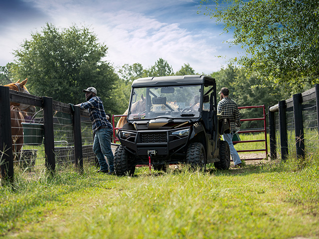 Arctic Cat is rolling out its new Prowler Pro Ranch Edition with 50-horespower engine, 12.5 inches of ground clearance, 2,000-pound towing and 1,000-pound bed capacity. (Photo courtesy of Arctic Cat)