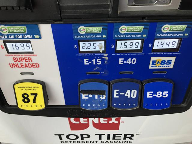 It&#039;s rare to find a fuel pump with E40 but a few farmer cooperatives in the Midwest sell blends that high. They are restricted mainly for flex-fuel vehicles, though. Legislation introduced by Rep. Cheri Bustos, D-Ill., would propose higher-octane fuels at the pump that would drive for higher blend levels of ethanol nationally. (DTN file photo by Chris Clayton) 