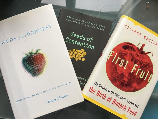 Need more details on genetic engineering? Here are a few favorite books from my library shelves. (DTN photo by Pamela Smith)