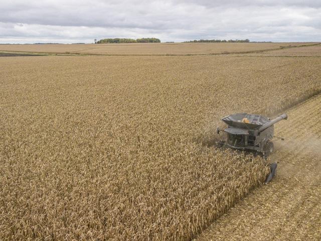 Combine sales are up in April, compared to April 2019 -- a better-than-expected result in these days of COVID-19. (Photo courtesy AGCO)