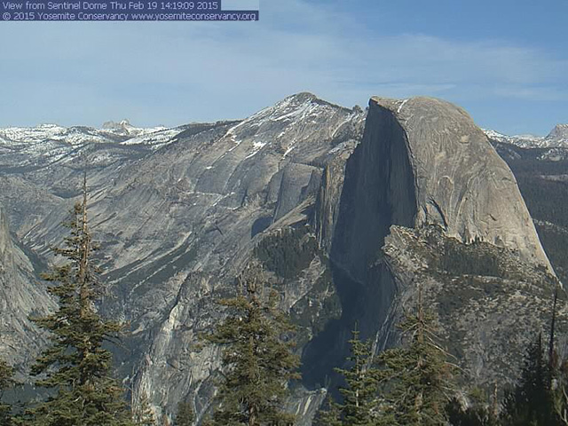 An almost snow-free Yosemite National Park in California this winter shows how El Nino failed to completely develop and bring needed moisture to the Far West. (Courtesy National Park Service)