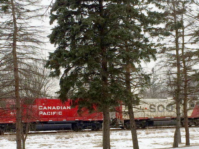 Canadian Pacific train heading through the Twin Cities corridor. (DTN file photo by Mary Kennedy)