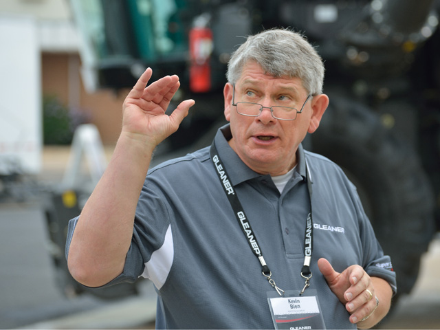 Kevin Bien was the Gleaner brand&#039;s most enthusiastic spokesman. He was part of AGCO from its beginning until his death on June 2. (DTN/The Progressive Farmer photo by Jim Patrico)