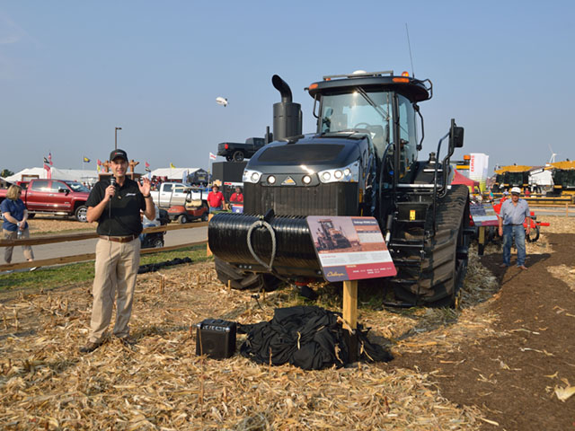 New products and new sales pitches are ubiquitous at farm shows. Both demonstrate trends in the industry because they indicate what manufacturers believe farmers are in the mood to buy. DTN/The Progressive Farmer photo by Jim Patrico)