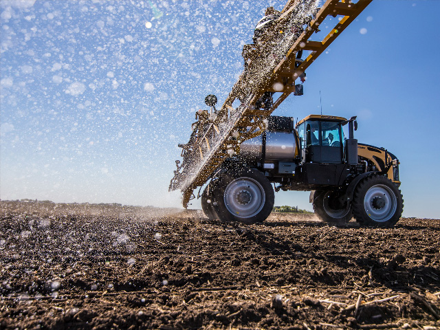 The C Series RoGators come with 90-, 100- or 120-foot booms and are designed to make cleanout faster and more efficient. (Photo courtesy AGCO)