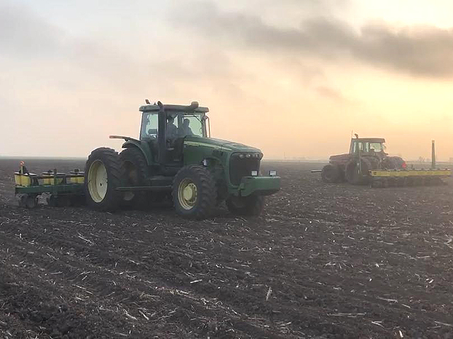 Southern U.S. growers like Brady Morgan of Elm Grove, Texas have made good progress in corn planting. Cold, rain, and snow have shackled Midwest efforts, however. (Photo courtesy of Brady Morgan)