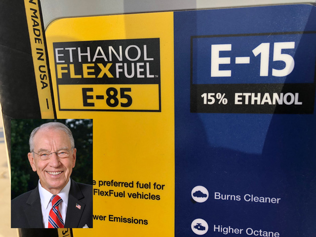 Sen. Chuck Grassley, R-Iowa, is one of the leaders in Congress pushing the Trump administration not to appeal a court ruling against EPA&#039;s small refinery exemptions. (DTN image) 