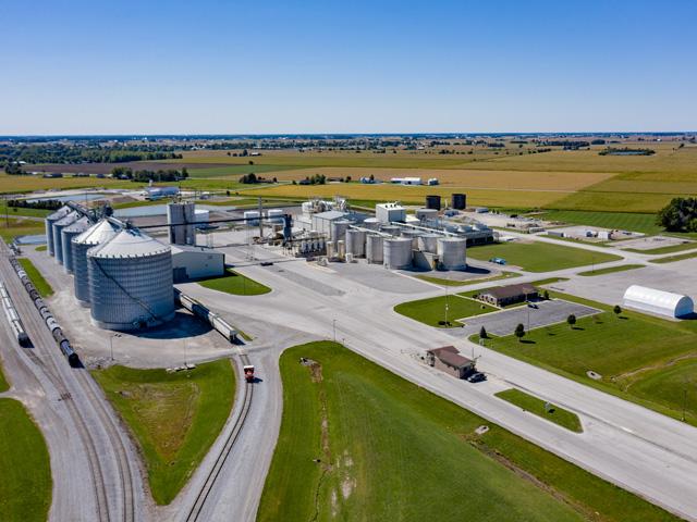 Poet LLC announced an expansion of purified alcohol production at its plant in Leipsic, Ohio. (Photo courtesy Poet LLC)