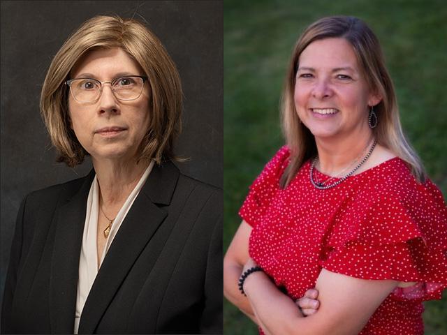 Senior Editor Victoria Myers, left, who retires at the end of 2023 and incoming Senior Livestock Editor Jennifer Carrico. (Photos courtesy of Victoria Myers and Jennifer Carrico)