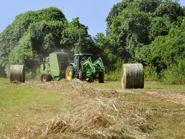 Baler operators need to complete basic maintenance as well as be observant when operating the machine to ensure a fire does not start. (DTN file photo)