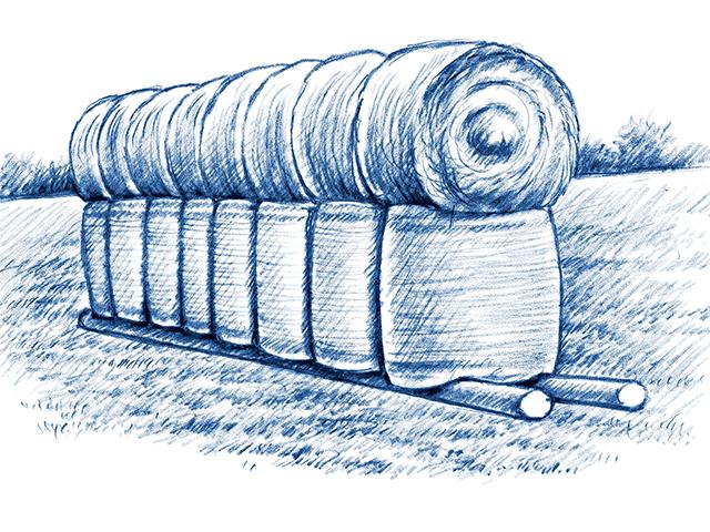 Bale Lift (Illustration by Ray E. Watkins Jr.)