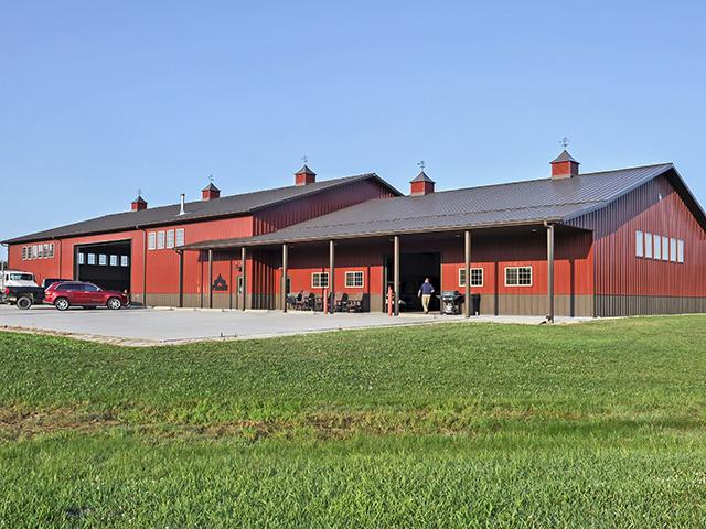 Surrounded by suburbia, the Reed Brothers shop is centrally located in the operation to serve the needs of a diverse farming and retail operation. (DTN/Progressive Farmer file photo by Mary Ann Carter) 