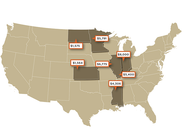 Per-Acre Prices (Progressive Farmer image by Progressive Farmer)