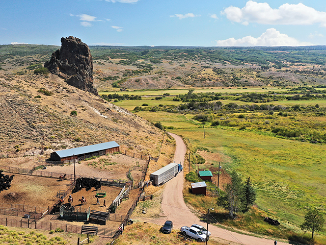 Even Travis Snowden admits that from the outside looking in, it may seem crazy to ranch at 9,000 feet. There are advantages, though, including abundant water, deep family roots and epic views. (Progressive Farmer image by Joel Reichenberger)