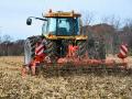 Dave Geils partnered with Sabanto to automate his Challenger tractor, which now tills fields without a driver. (Matthew Wilde)