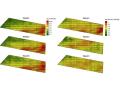 Tests by USDA-ARS researchers reveal the Veris Technology&#039;s iScan unit provides more consistent organic matter maps (left) than Precision Planting&#039;s SmartFirmer. (USDA-ARS)